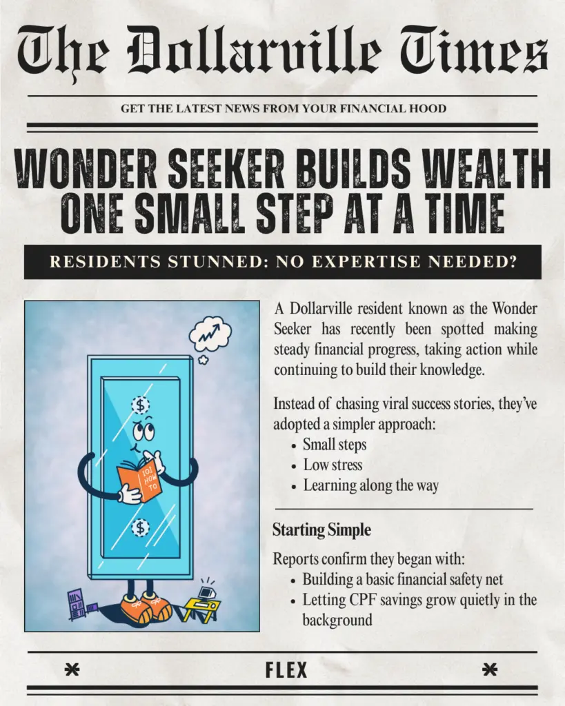 Wonder seeker builds wealth one step at a time. Residents stunned: No expertise needed?