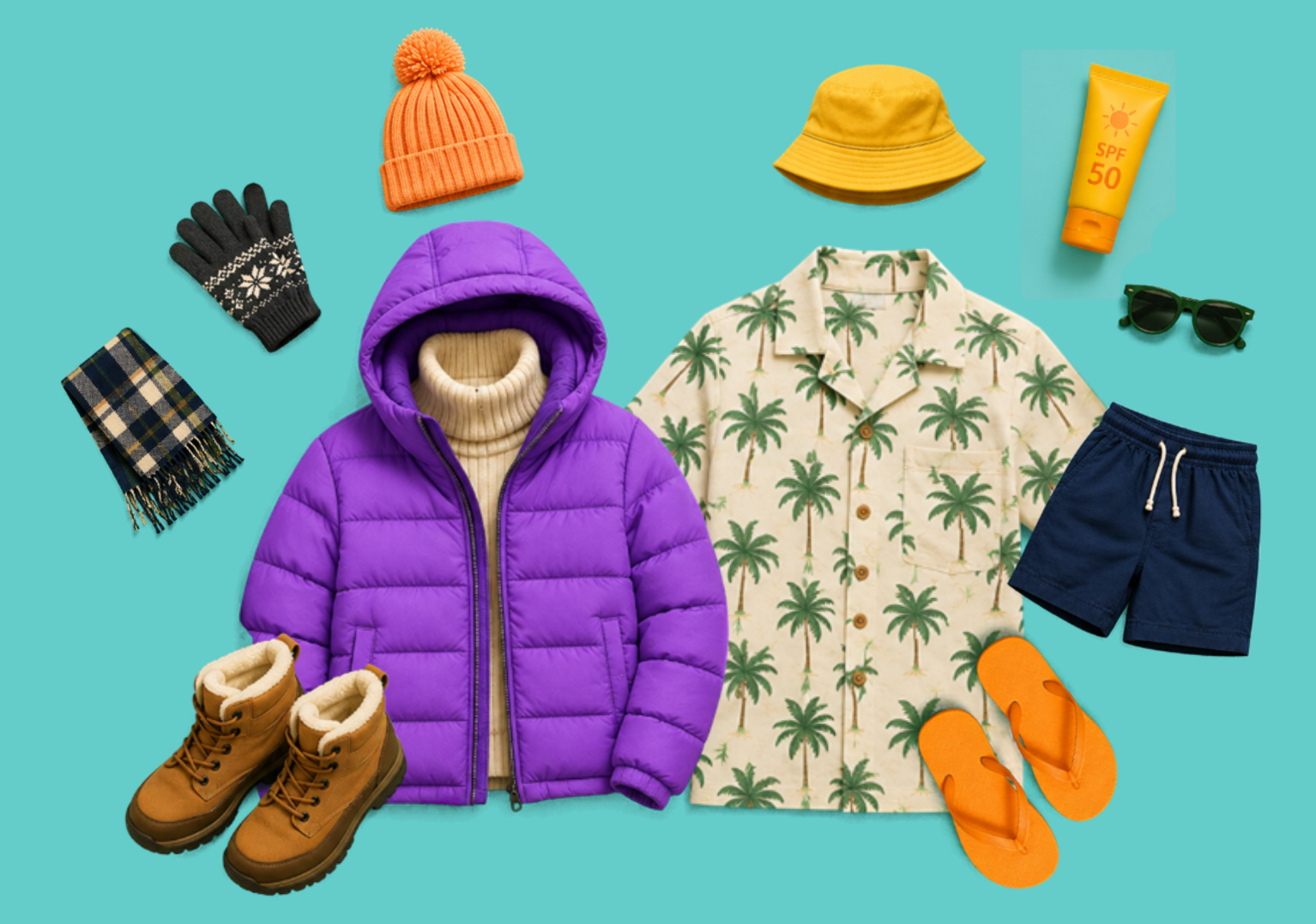 What you pack depends on where you're going