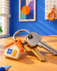 Deeper Dive: Using Your CPF Savings for Housing A set of house keys resting on a table